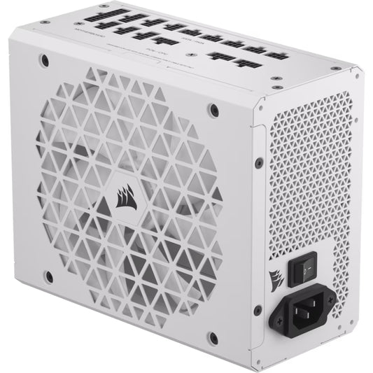 Corsair RM1000x SHIFT 80 PLUS Gold Fully Modular PSU – White (UK) | Side-Mounted Cable Interface for Streamlined Builds