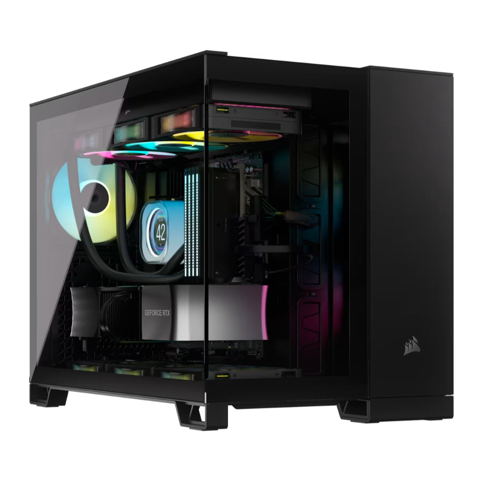 CORSAIR iCUE LINK 2500X RGB Micro ATX Dual Chamber PC Case | Compact Design | RGB Brilliance