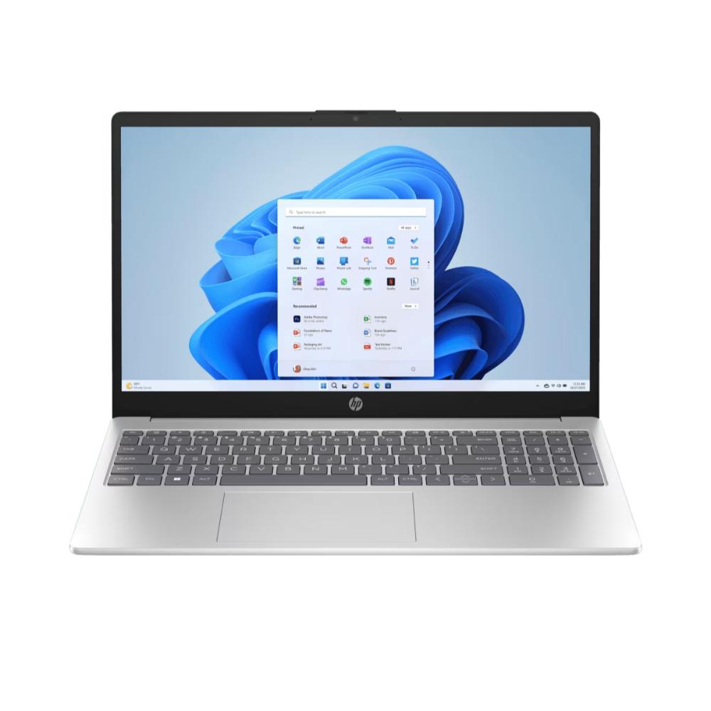 HP Laptop AI 15-fd2102TU | Intel Core Ultra 7 255U | 8GB DDR5 | 512GB SSD | 15.6" FHD | Wi-Fi 6 | Natural Silver