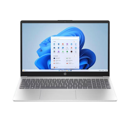 HP Laptop AI 15-fd2102TU | Intel Core Ultra 7 255U | 8GB DDR5 | 512GB SSD | 15.6" FHD | Wi-Fi 6 | Natural Silver