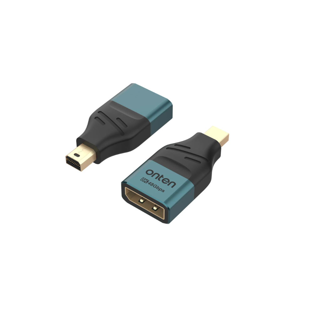 Onten OTN-DP83 | Mini DisplayPort to DisplayPort Adapter | 4K@60Hz | Gold-Plated Connectors | Plug & Play | Unidirectional | For MacBook, Surface, Graphics Cards, Monitors