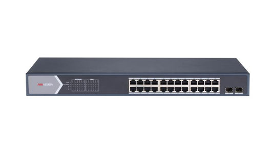 HIKVISION DS-3E0526P-E/M | 24 Port Gigabit Unmanaged POE Switch