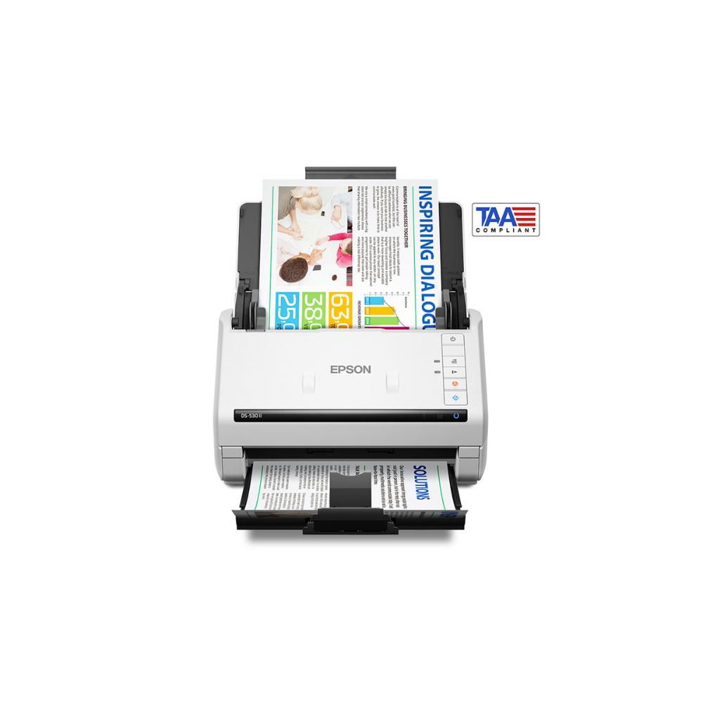 Epson DS-530 II | Color Duplex Document Scanner, USB 3.0, 35 ppm/70 ipm, TAA-Compliant