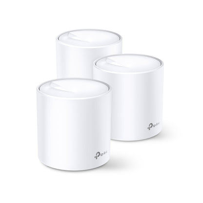TP-Link Deco X20 (3-Pack) AX1800 Whole Home Mesh Wi-Fi 6 System | Seamless Coverage for Up to 5,800 Sq. Ft. with Support for 150 Devices