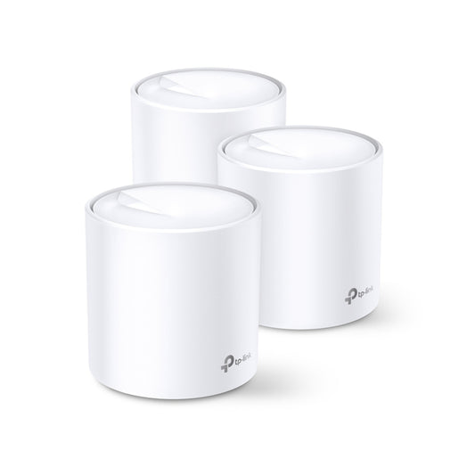 TP-Link Deco X20 (3-Pack) AX1800 Whole Home Mesh Wi-Fi 6 System | Seamless Coverage for Up to 5,800 Sq. Ft. with Support for 150 Devices