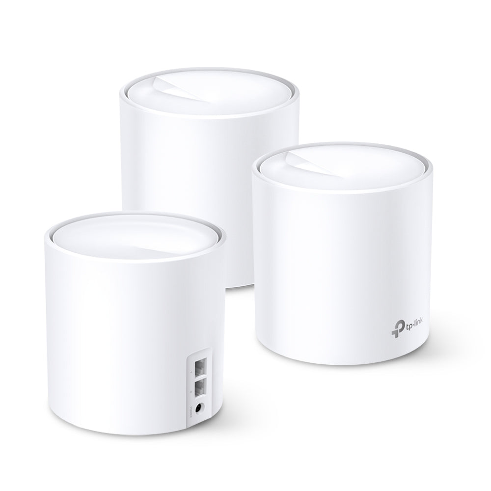 TP-Link Deco X20 (3-Pack) AX1800 Whole Home Mesh Wi-Fi 6 System | Seamless Coverage for Up to 5,800 Sq. Ft. with Support for 150 Devices