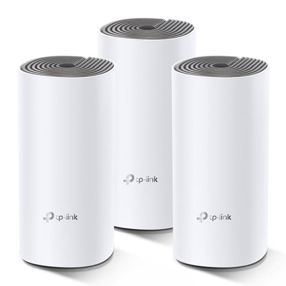 TP-Link Deco E4 (3-Pack) AC1200 Whole Home Mesh Wi-Fi System | Seamless Mesh Coverage for Up to 4,000 Sq. Ft.