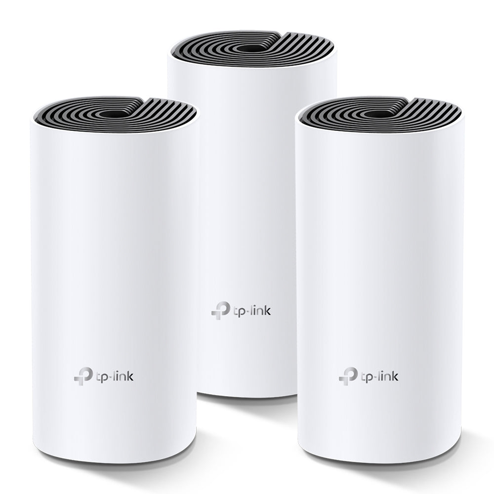 TP-Link Deco M4 (3-Pack) AC1200 Whole Home Mesh Wi-Fi System | Seamless Mesh Coverage for Up to 4,000 Sq. Ft.
