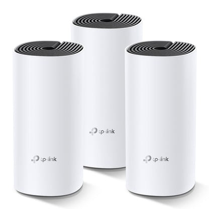 TP-Link Deco M4 (3-Pack) AC1200 Whole Home Mesh Wi-Fi System | Seamless Mesh Coverage for Up to 4,000 Sq. Ft.