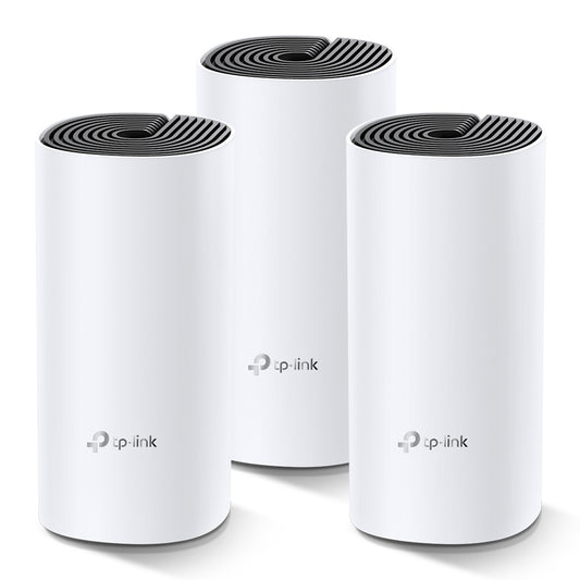 TP-Link Deco M4 (3-Pack) AC1200 Whole Home Mesh Wi-Fi System | Seamless Mesh Coverage for Up to 4,000 Sq. Ft.
