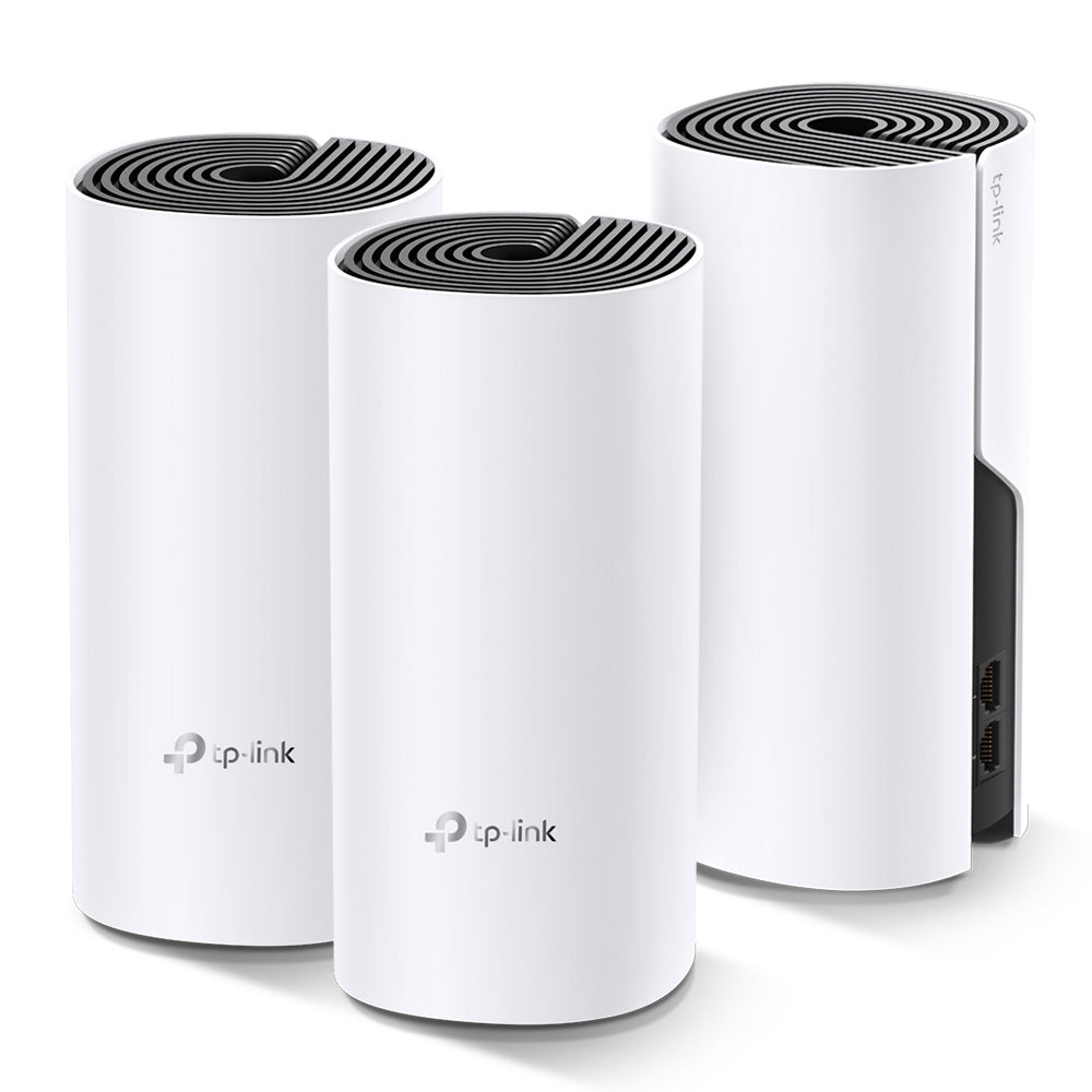 TP-Link Deco M4 (3-Pack) AC1200 Whole Home Mesh Wi-Fi System | Seamless Mesh Coverage for Up to 4,000 Sq. Ft.