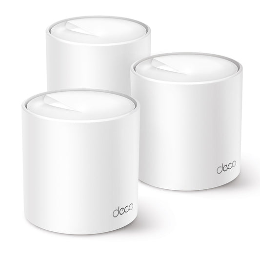 TP-Link Deco X50 (3-Pack) AX3000 Whole Home Mesh WiFi 6 System | AI-Driven Mesh Coverage with Gigabit Speed and HomeShield Security
