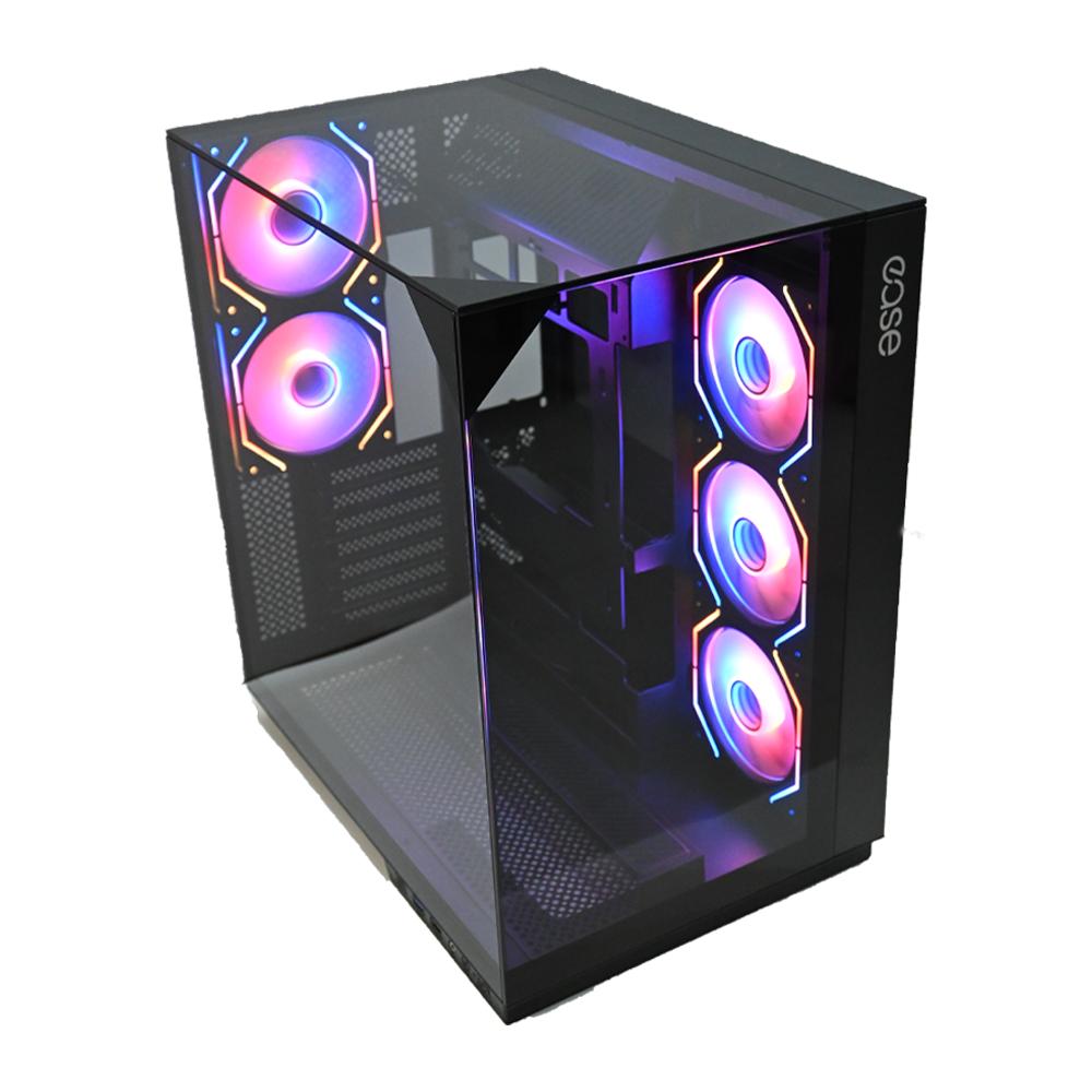 EASE EC125 Tempered Glass Gaming Case | 5x ARGB Infinity Fans | Type-C | 360mm Radiator Support