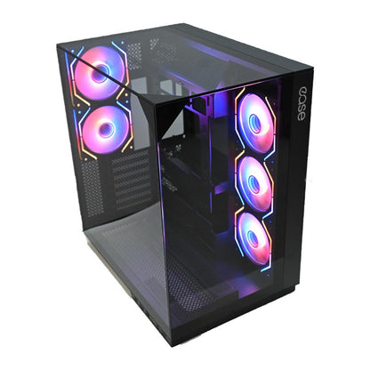 EASE EC125 Tempered Glass Gaming Case | 5x ARGB Infinity Fans | Type-C | 360mm Radiator Support