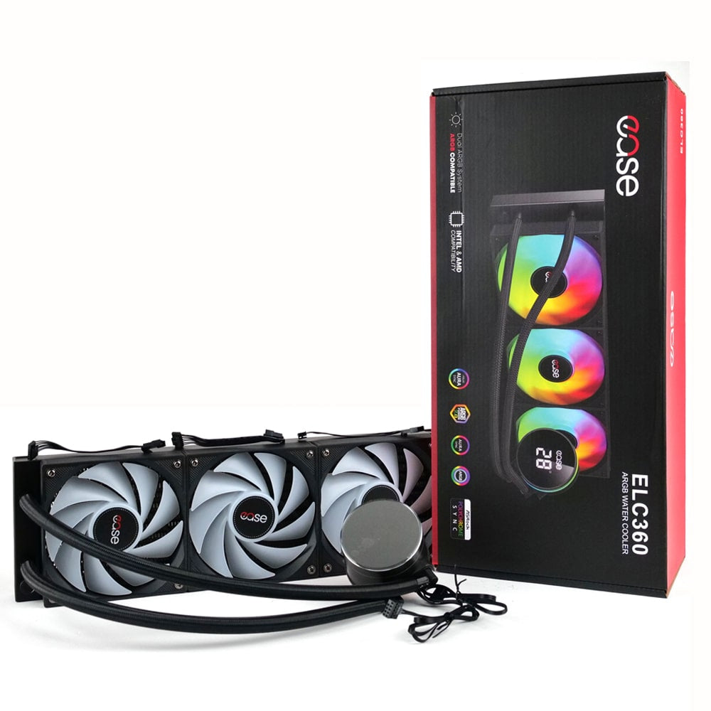 EASE ELC360 ARGB Liquid Cooler with Temperature Display | Ultimate Cooling Power for Extreme Builds