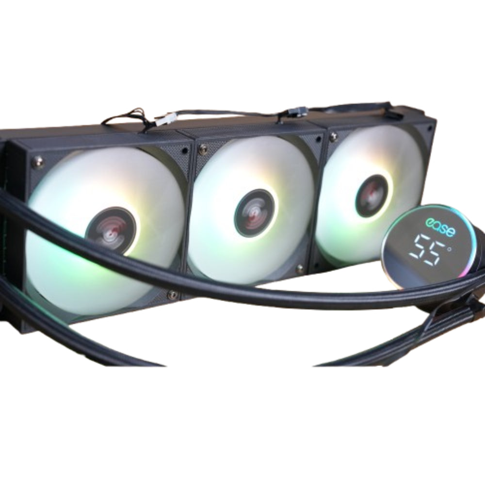 EASE ELC360 ARGB Liquid Cooler with Temperature Display | Ultimate Cooling Power for Extreme Builds