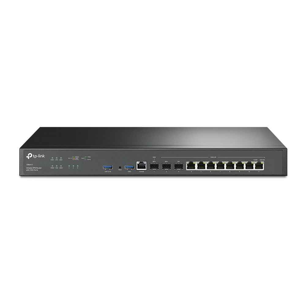 TP-Link ER8411 | Omada VPN Router with 10G Ports, Centralized Cloud Management, and Enterprise-Grade Security