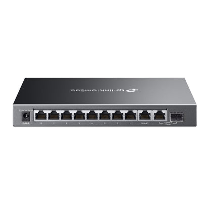 TP-Link ES210GMP Omada 10-Port Gigabit Easy Managed Switch with 8-Port PoE+ | Cloud-Managed PoE+ with Extended Range, Traffic Control, and Silent Operation