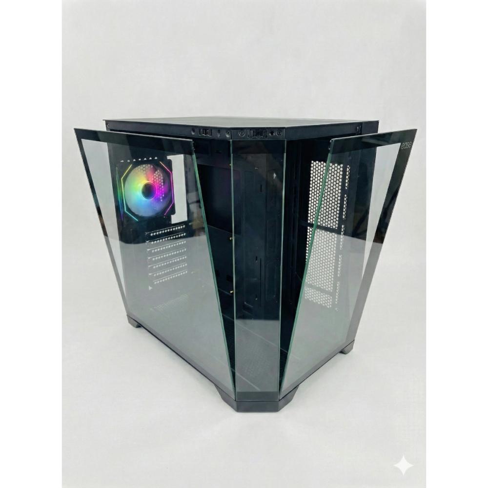 EASE EC124IF Pro Panoramic ATX Gaming Case | Tempered Glass | ARGB Fan | 360mm Liquid Cooling Support