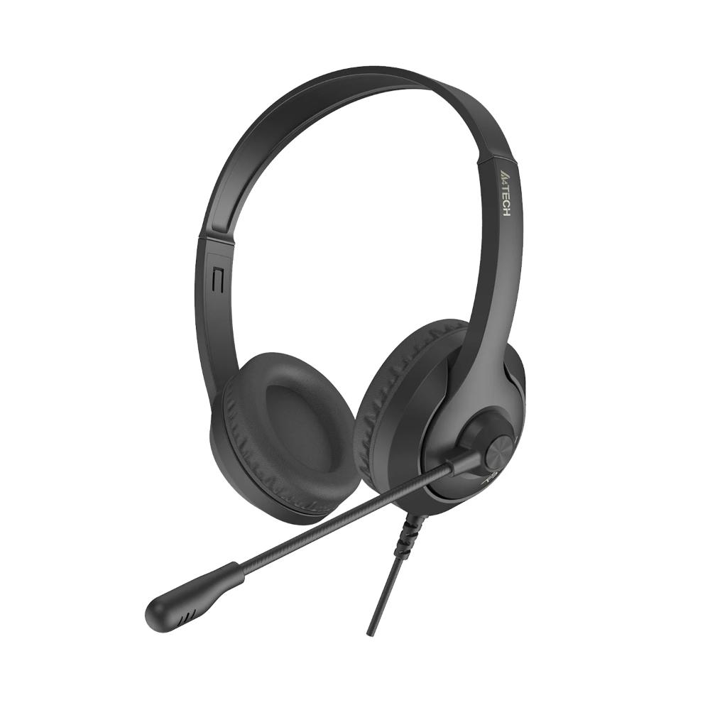 A4Tech FH100i Stereo Headset | 40mm Speaker | Rotatable Microphone | 3.5mm Audio Connection