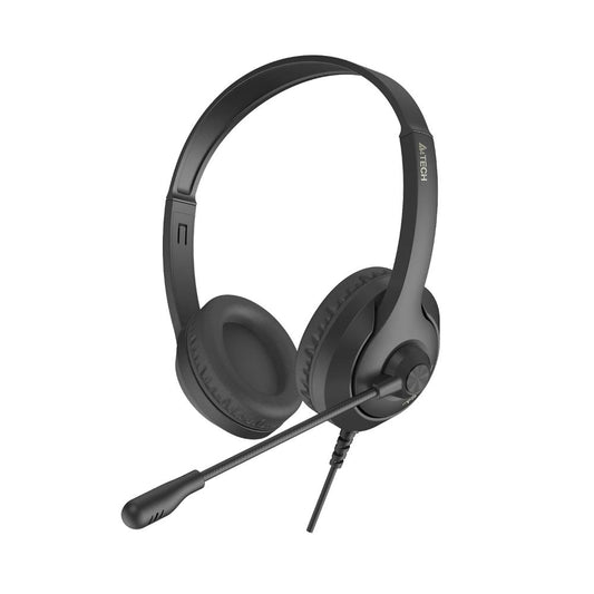 A4Tech FH100i Stereo Headset | 40mm Speaker | Rotatable Microphone | 3.5mm Audio Connection