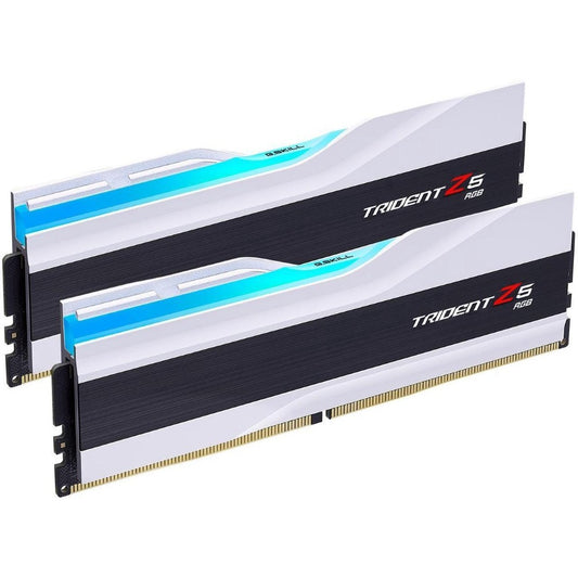 G.Skill Trident Z5 RGB DDR5 Desktop Memory | 64GB (2x32GB) Kit | 6000MT/s | CL36-36-36-96 | 1.35V | Intel XMP | White