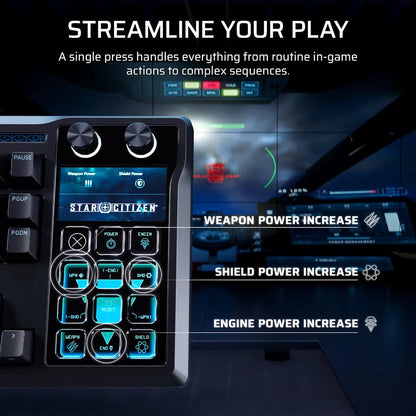CORSAIR GALLEON 100 SD Stream Deck-Integrated Mechanical Gaming Keyboard | 8,000Hz Hyper-Polling | MLX Pulse Linear Switches | FlashTap SOCD | RGB