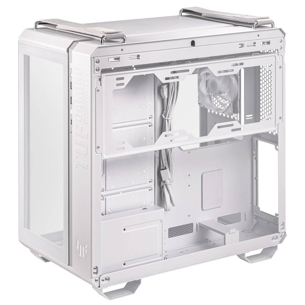 ASUS TUF GAMING GT502 | Mid Tower Case | Dual-Chamber Design | Tempered Glass Panels | Extensive Cooling Support | Military-Grade Style