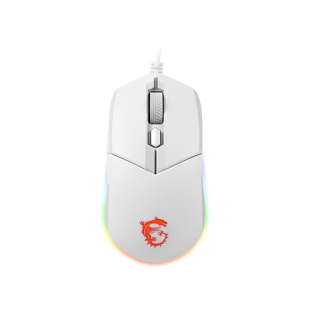 MSI Vigor GK30 White Combo Gaming Keyboard & Mouse | RGB Backlighting, Mechanical-Like Switches, Water-Resistant Design