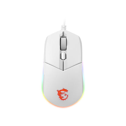 MSI Vigor GK30 White Combo Gaming Keyboard & Mouse | RGB Backlighting, Mechanical-Like Switches, Water-Resistant Design