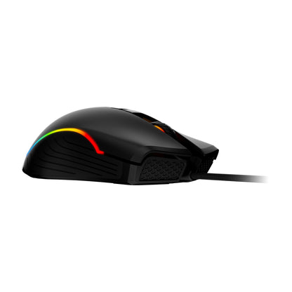 MSI FORGE GM300 | Lightweight RGB Gaming Mouse | 6 Programmable Buttons | 6400 DPI Optical Sensor | Omron Switches | RGB Mystic Light | Ergonomic Design | USB Wired | Black | For FPS, MOBA, and Competitive Gaming