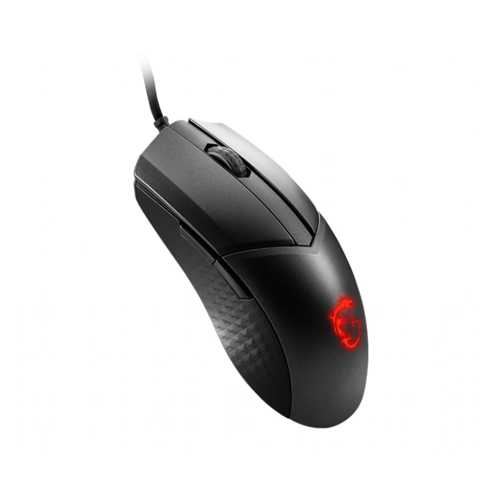 MSI Clutch GM41 Lightweight V2 | Wired RGB Gaming Mouse | 16,000 DPI PixArt Sensor | 65g Ultra-Lightweight | NVIDIA Reflex Latency Analyzer | Omron Switches | MSI Mystic Light | USB Wired | Matte Black | For FPS, Competitive Gaming, and Esports
