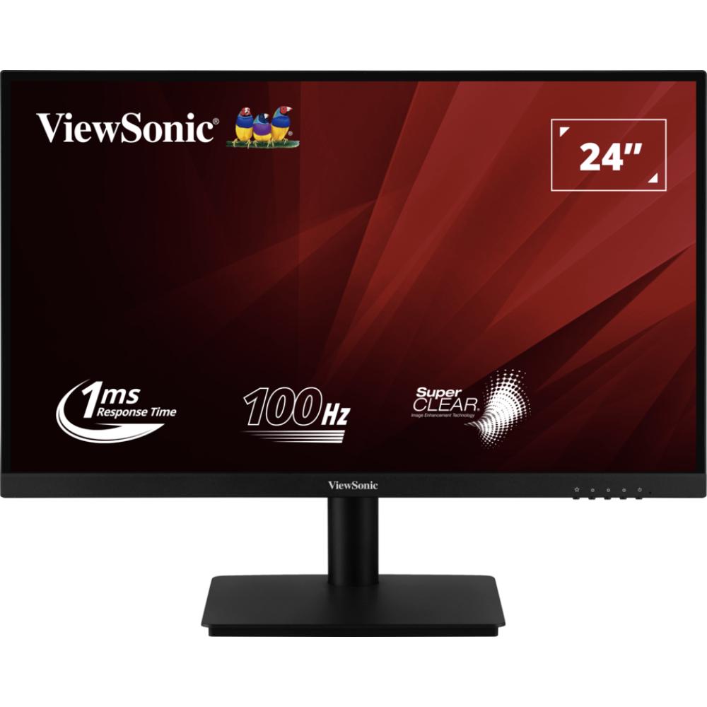ViewSonic VA2406-MH | 24” Full HD Monitor, 100Hz, 1ms, SuperClear® VA | HDMI & VGA, Dual Speakers