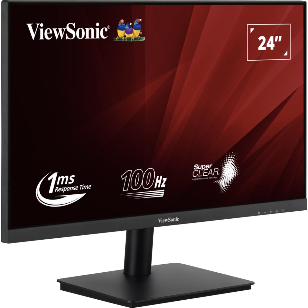 ViewSonic VA2406-MH | 24” Full HD Monitor, 100Hz, 1ms, SuperClear® VA | HDMI & VGA, Dual Speakers
