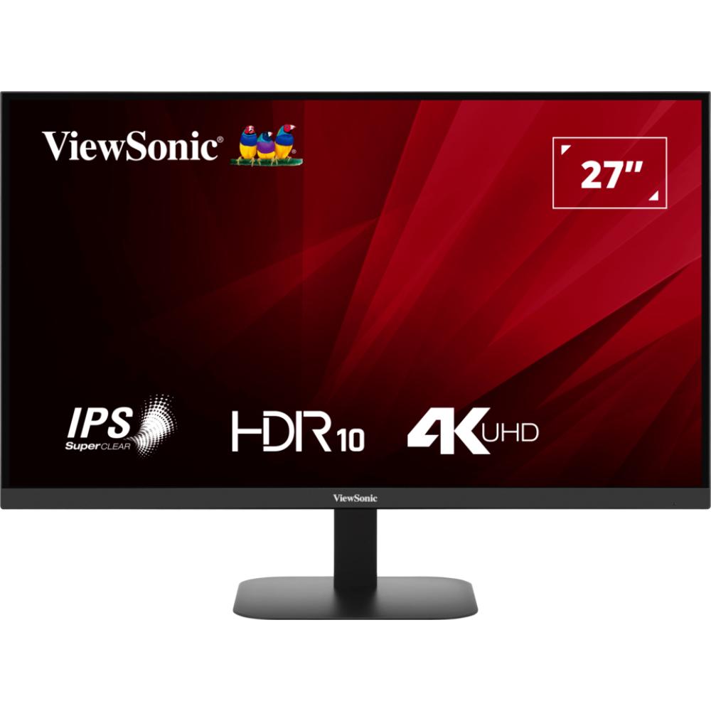 ViewSonic VA2708-4K-MHD | 27" 4K UHD IPS Monitor with HDR10, Built-in Speakers, Flat Panel