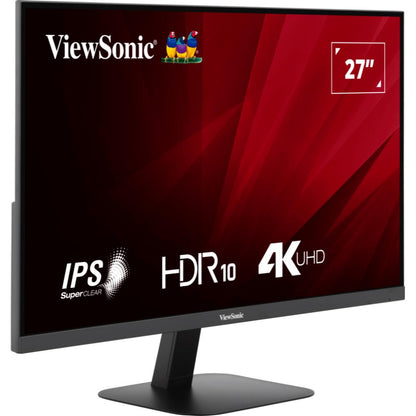 ViewSonic VA2708-4K-MHD | 27" 4K UHD IPS Monitor with HDR10, Built-in Speakers, Flat Panel
