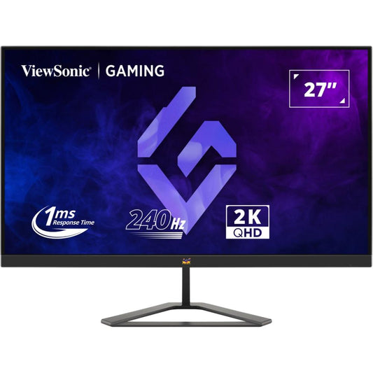 ViewSonic VX2758A-2K-PRO-3 | 27” 2K QHD Gaming Monitor, 240Hz, 1ms, HDR10, FreeSync Premium, G-Sync, IPS Panel