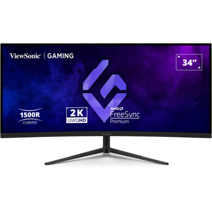 ViewSonic VX3418C-2K | 34” UWQHD 180Hz Curved Gaming Monitor