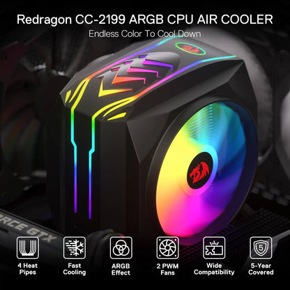 Redragon BALDER CC-2199 RGB CPU Air Cooler