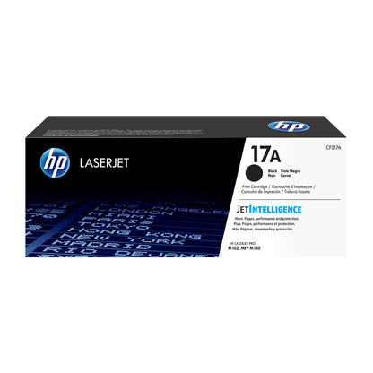 HP 17A BLACK ORIGINAL LASERJET TONER CARTRIDGE, CF217A