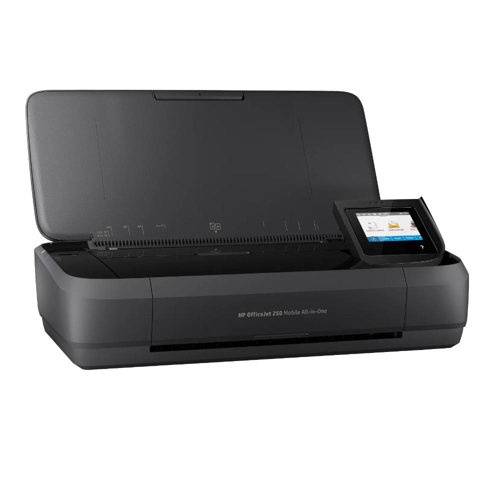 HP OfficeJet 250 Mobile All-in-One Printer | Print, Scan & Copy | Portable | Wi-Fi Direct | Bluetooth Smart | 10-Sheet ADF | 50-Sheet Input | Battery Powered