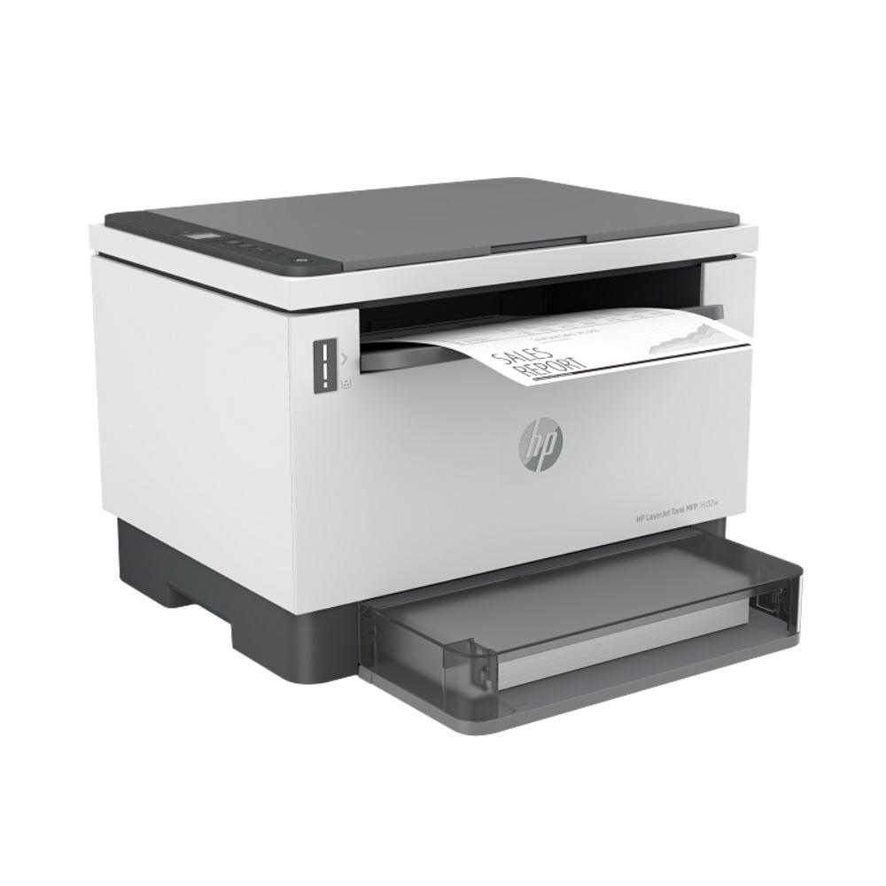 HP LaserJet Tank MFP 1602w | Print, Copy, Scan | Up to 22ppm | 5000-Page Pre-Filled Toner | Wi-Fi | 600×600 dpi | Dual-Band Wireless