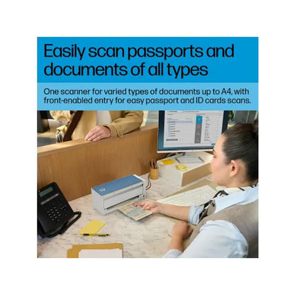 HP ScanJet Pro 4200 s1 Scanner | 40ppm Duplex Scanning | 50-Sheet ADF | Passport & ID Scanning