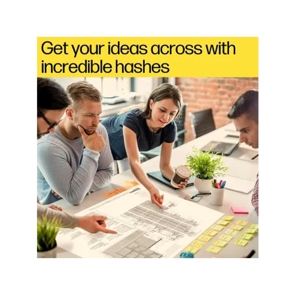 HP 738 Ink Cartridge Set | 130ml | Black, Cyan, Magenta, Yellow | Original DesignJet Ink