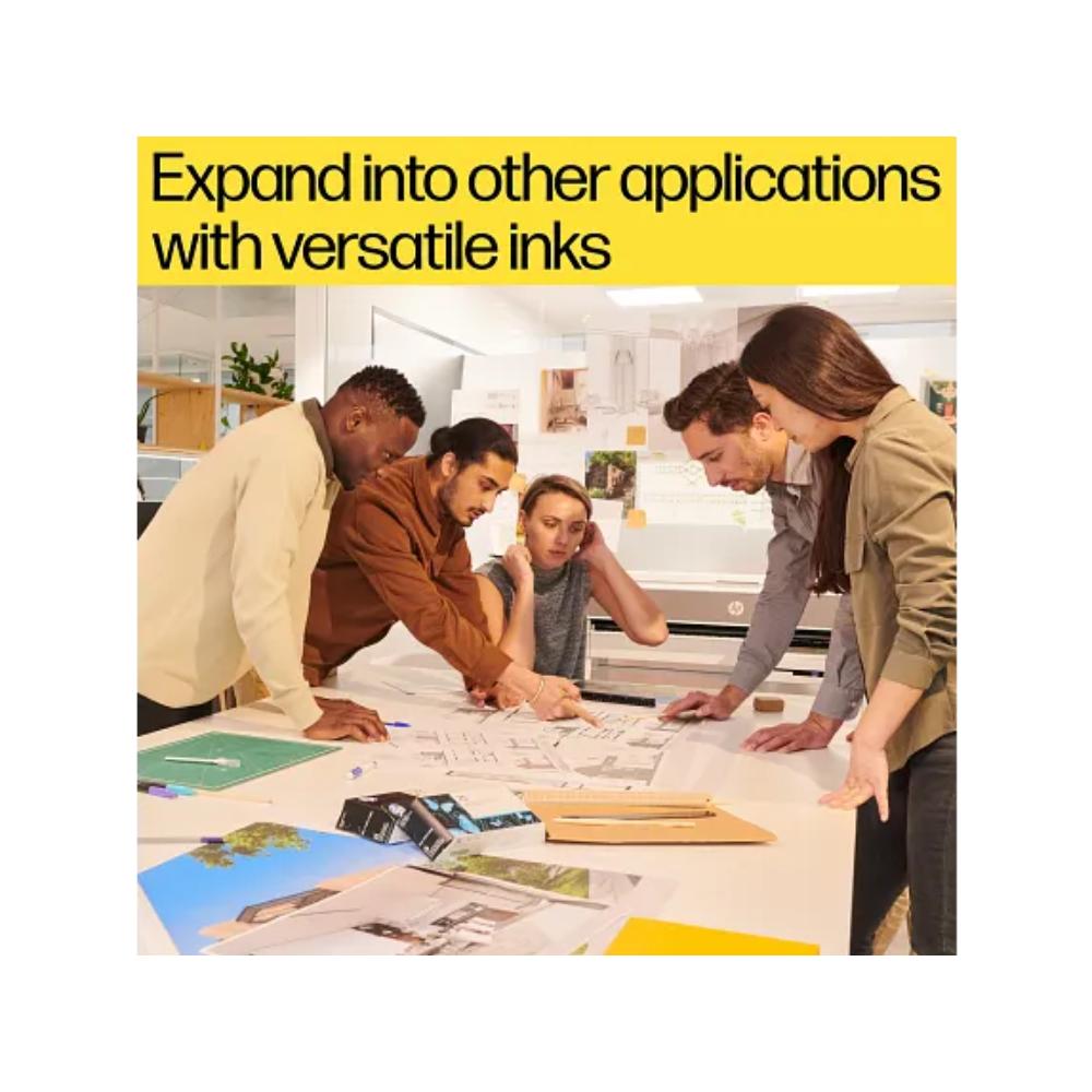 HP 738 Ink Cartridge Set | 130ml | Black, Cyan, Magenta, Yellow | Original DesignJet Ink