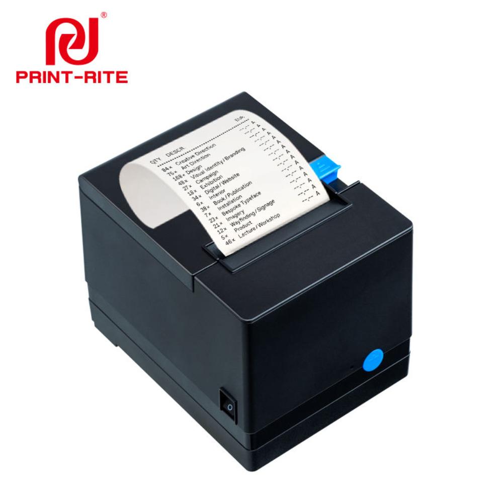 Print-Rite PR-80V 80mm Thermal Receipt Printer | USB + Ethernet / USB + Cash Drawer | 203 DPI | 200mm/s | Auto Cutter