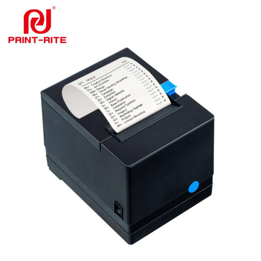 Print-Rite PR-80V 80mm Thermal Receipt Printer | USB + Ethernet / USB + Cash Drawer | 203 DPI | 200mm/s | Auto Cutter