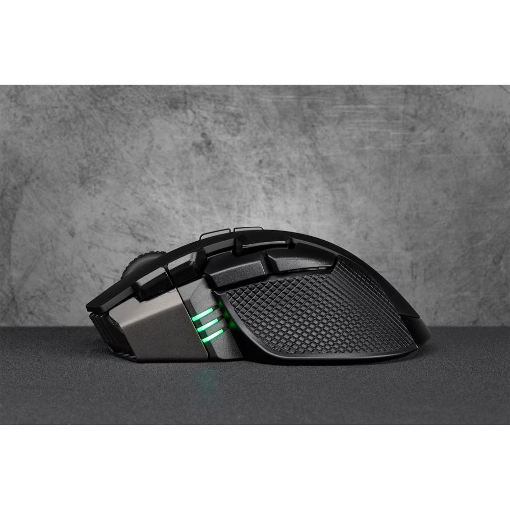 CORSAIR IRONCLAW RGB WIRELESS Gaming Mouse | 18,000 DPI PMW3391 Optical Sensor | SLIPSTREAM Wireless | Bluetooth | USB Wired | RGB
