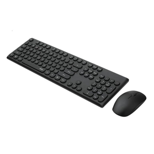 RAPOO X260S Wireless Keyboard & Mouse Combo | 2.4GHz | 10m Range | Retro Round Keys | 1000 DPI
