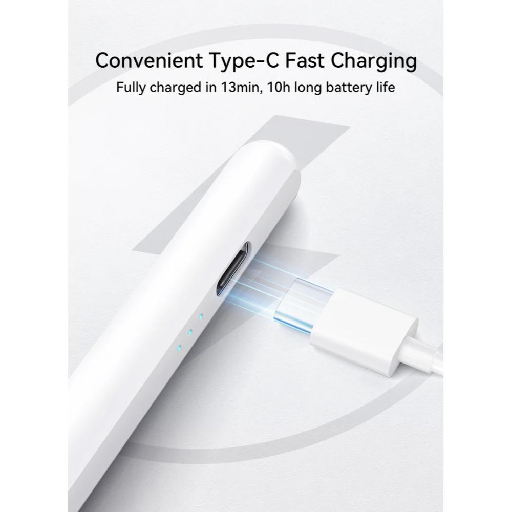JOYROOM JR-X15 Fast Charge Stylus Pen for Tablets | Nano-Carbon Tip | Palm Rejection | Tilt Sensitivity | Type-C Fast Charge